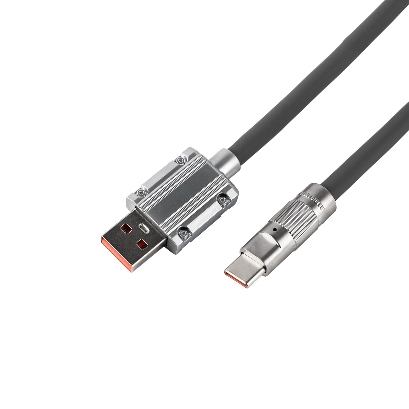 EPOMAKER RT100 USB-C Keyboard Cable, Type A-C Detachable Mechanical Gaming Keyboard Cable for Mac/Win/Gamers (Gray) - Image 4